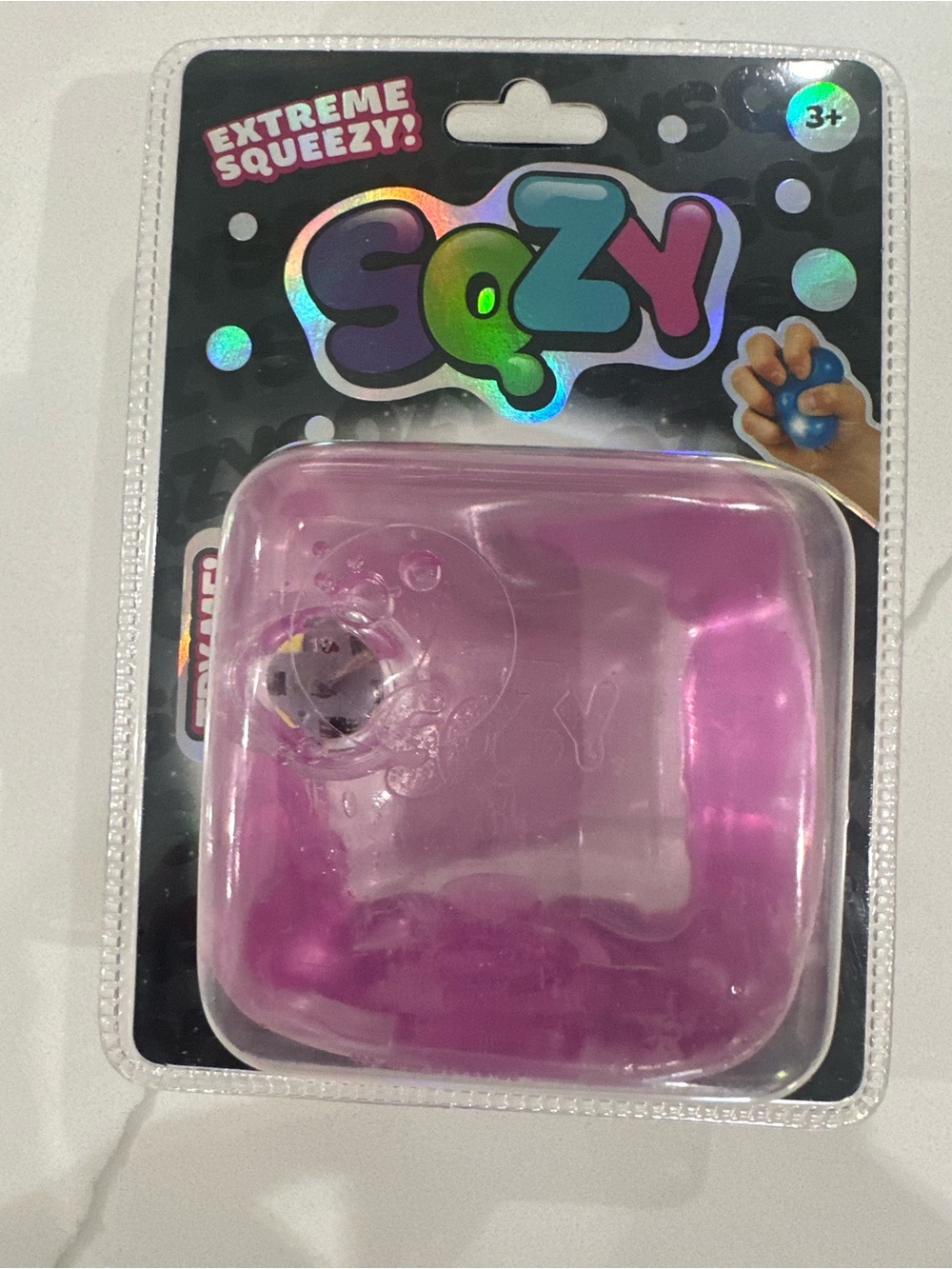 SQZY PINK Stress Squeeze Toy XL Cube Light up Sunny days brand 🔥fast ship